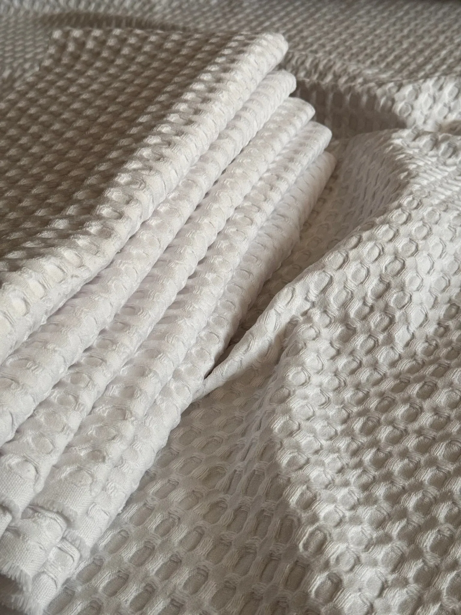 100% Cotton Waffle Weave Material