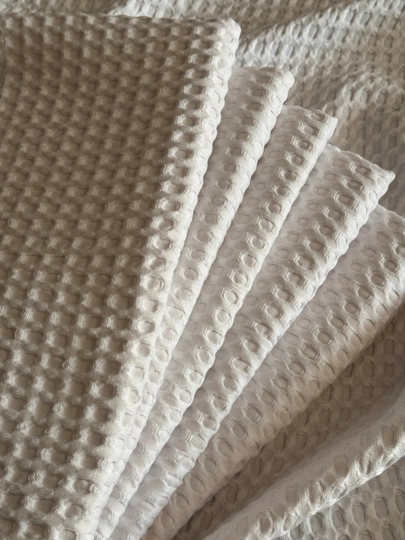 100% Cotton Waffle Weave Material