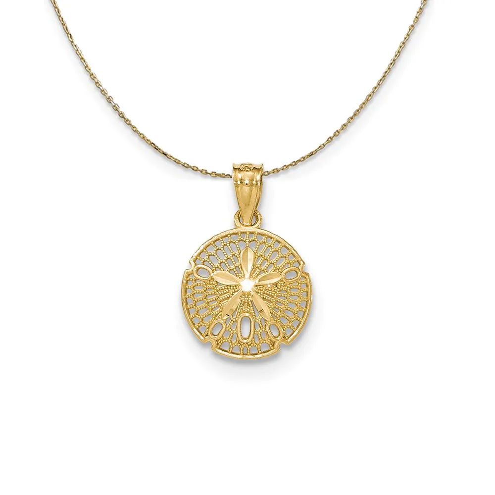 Filigree Sand Dollar Gold Neckpiece