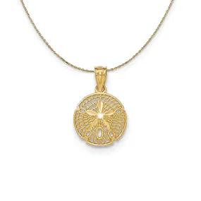 Filigree Sand Dollar Gold Neckpiece