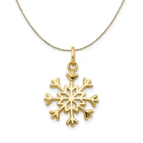 Polished Snowflake Yellow Gold Neckwear