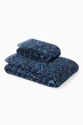 2-piece Azul Cotton-terry Towel Set