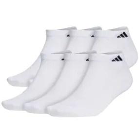 Adidas Athletic Cushioned 6-Pack Low Cut Socks in White and Black for Men