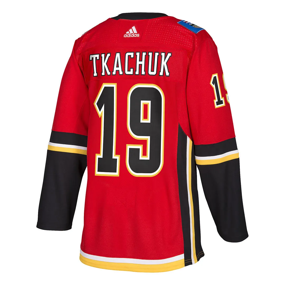 adidas Calgary Flames Matthew Tkachuk Home Jersey (CR5211)