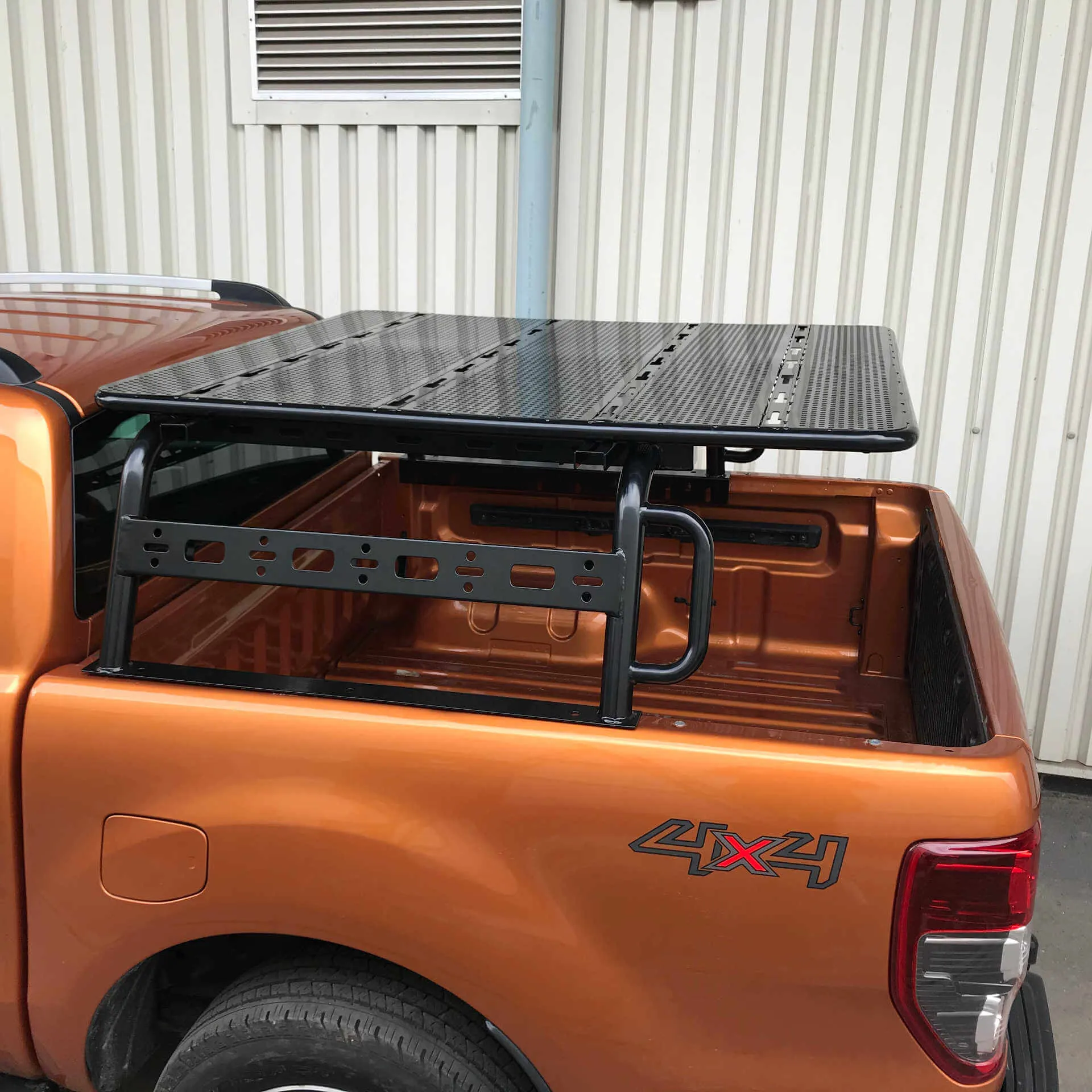 Toyota Hilux 1997-2005 Flat Rack Cargo Frame with Adjustable Load Bed