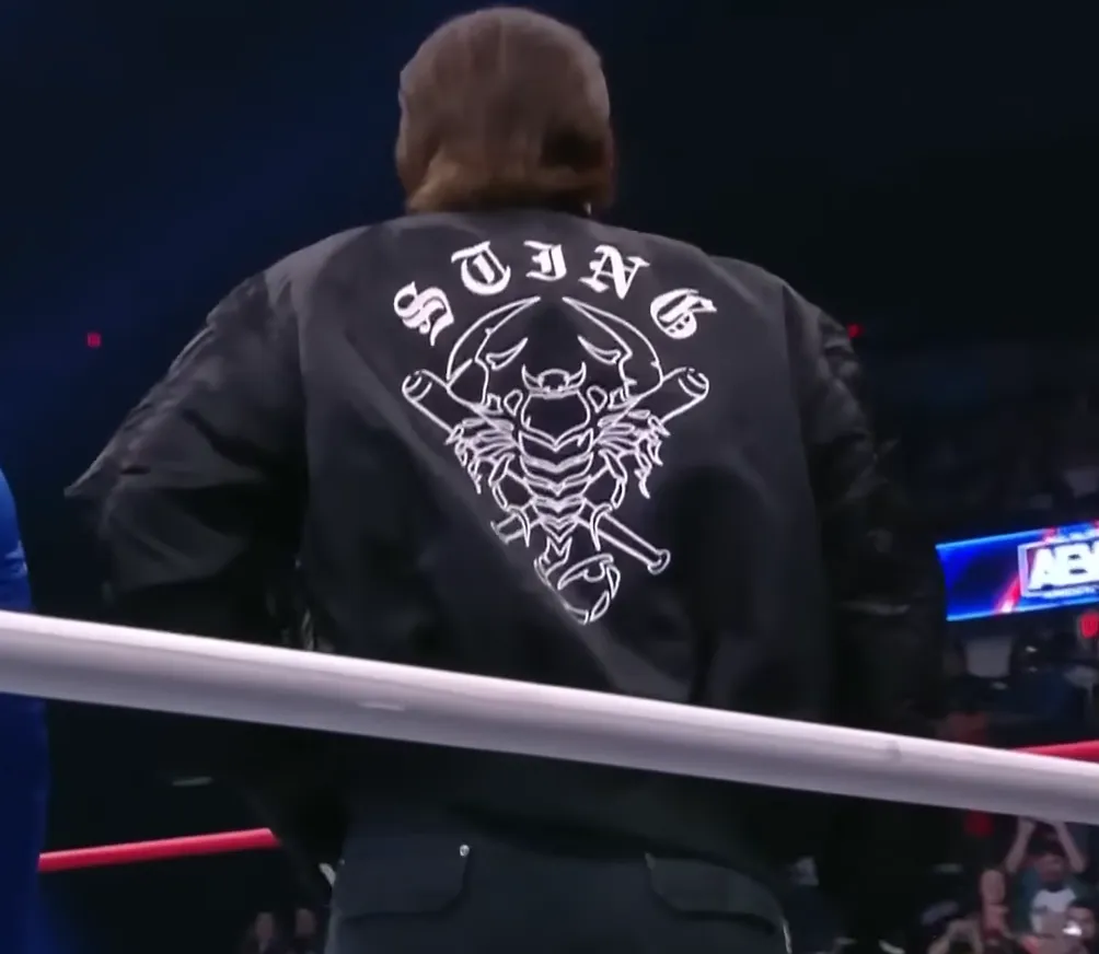 Bomber Jacket with Sting Design