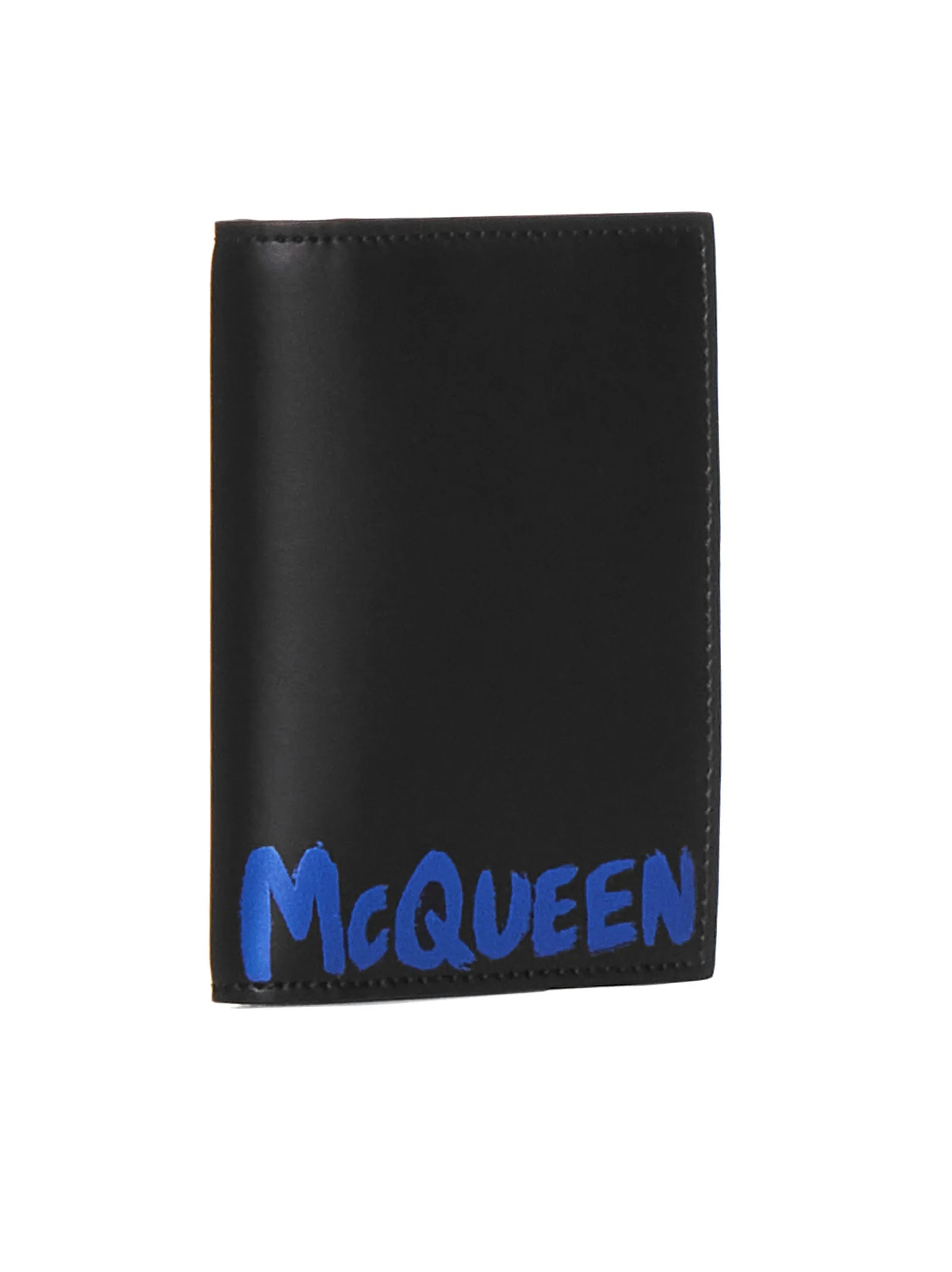 Graffiti Logo Print Bifold Wallet by Alexander McQueen