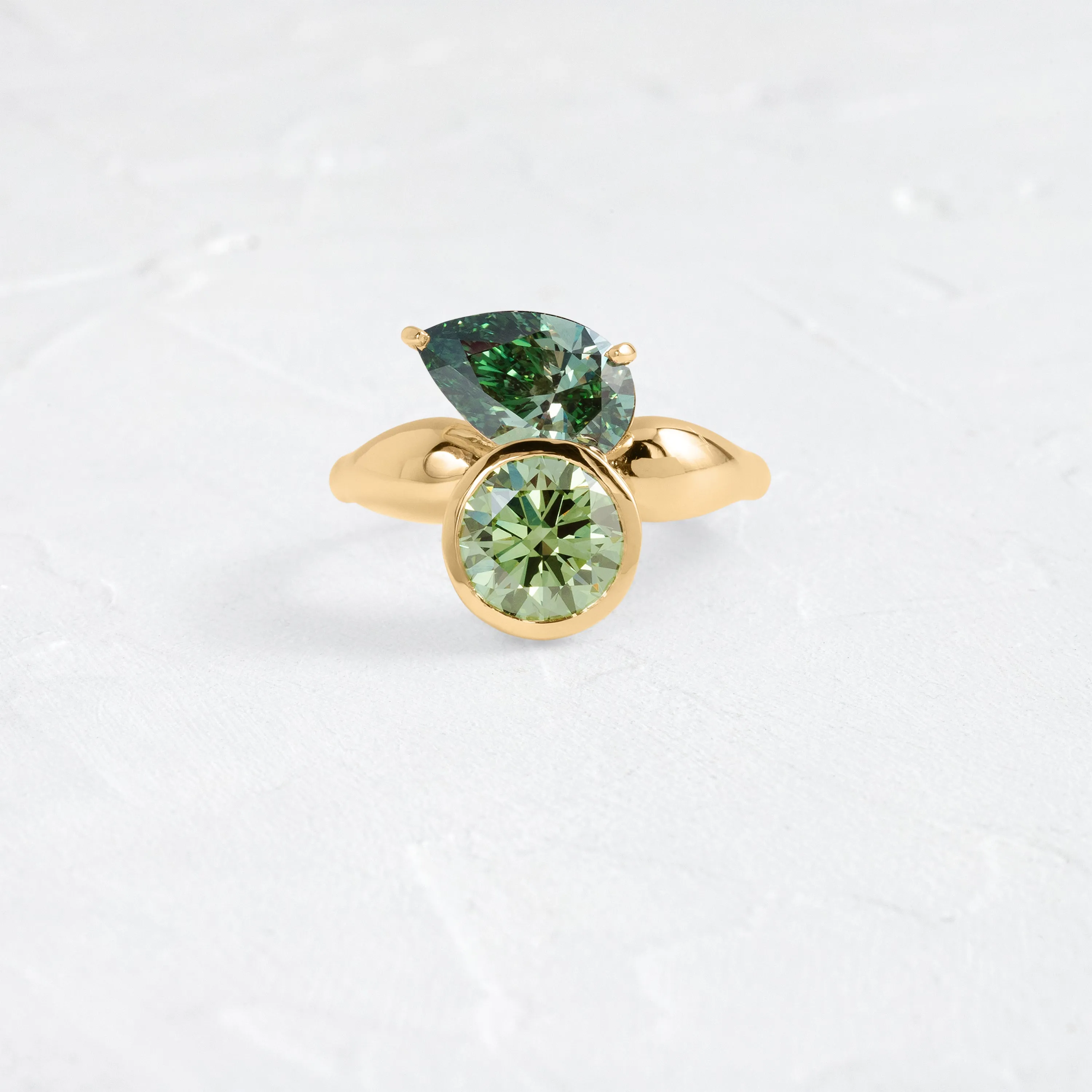 Pear Diamond Augment Ring