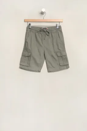 Junior Cotton Ripstop Cargo Shorts