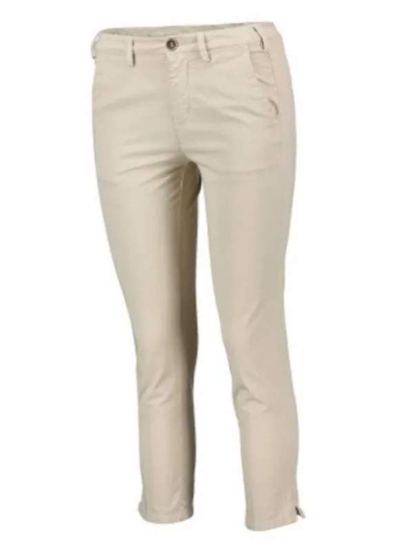 New 2023 Beige Capri Chino Pants - Melitas for Women by 40weft