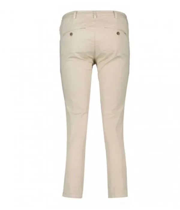 New 2023 Beige Capri Chino Pants - Melitas for Women by 40weft