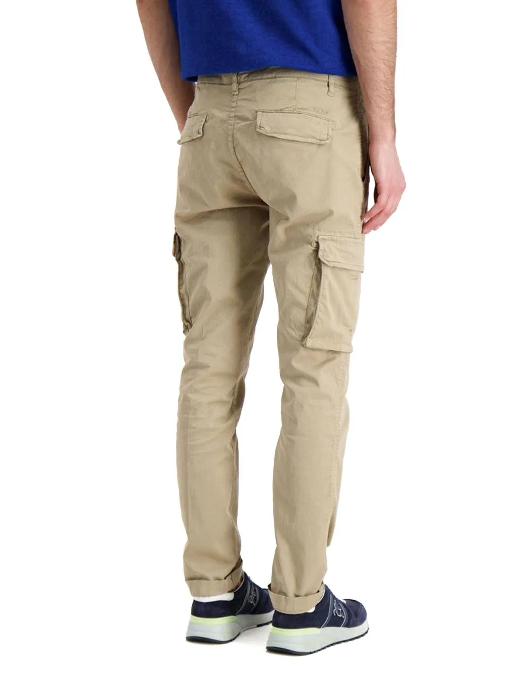 Men's Beige Pantalone by 40Weft Aiko-1701