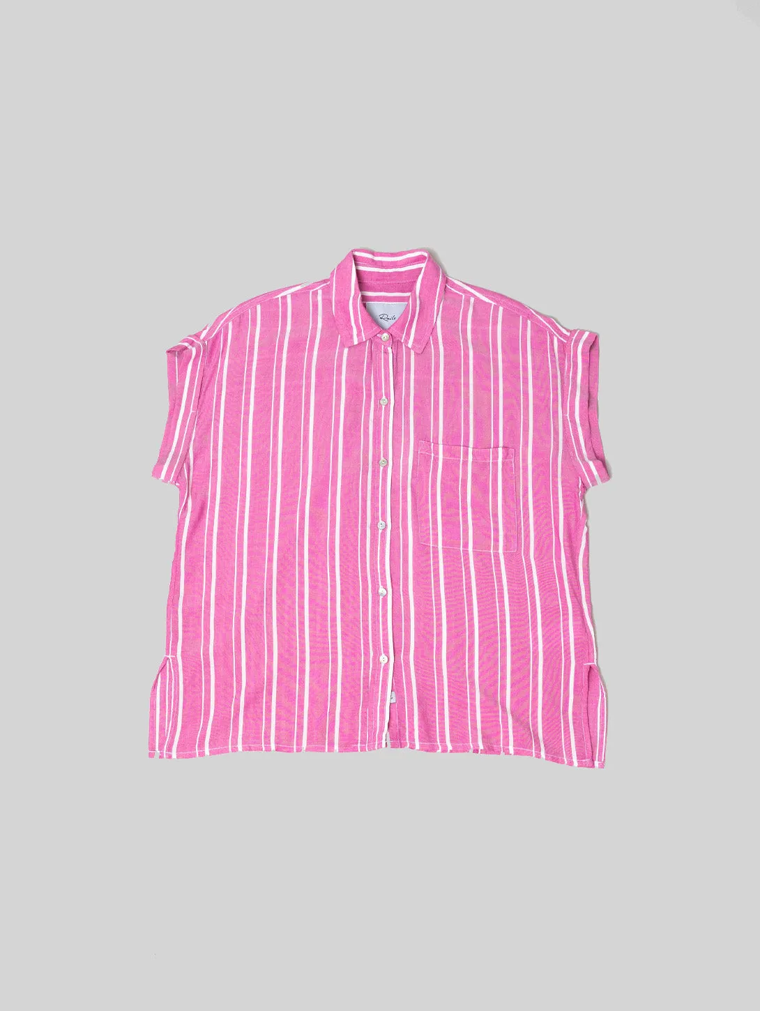 Whitney Stripe Shirt in Berry