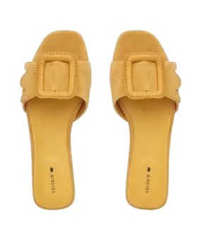 Sunflower Suede Kiwi Sandal by Birdies