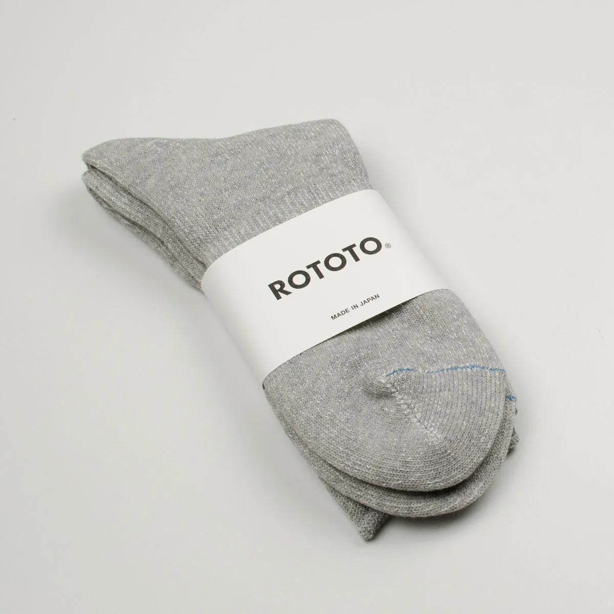 RoToTo Washi Pile Crew Socks - Gray