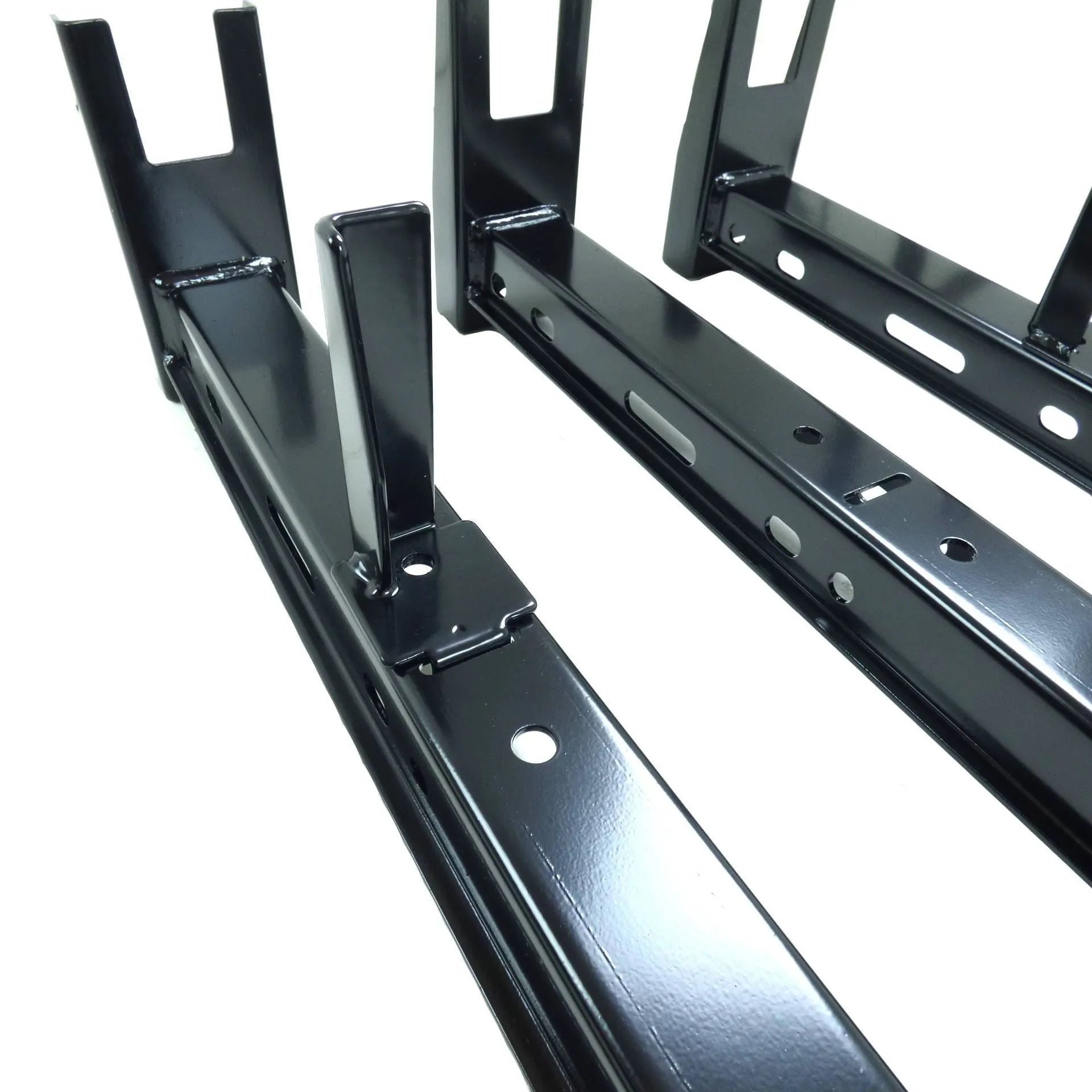 Black Cross Bars for Fiat Doblo 2015-2019 Van Roof Ladder Rack