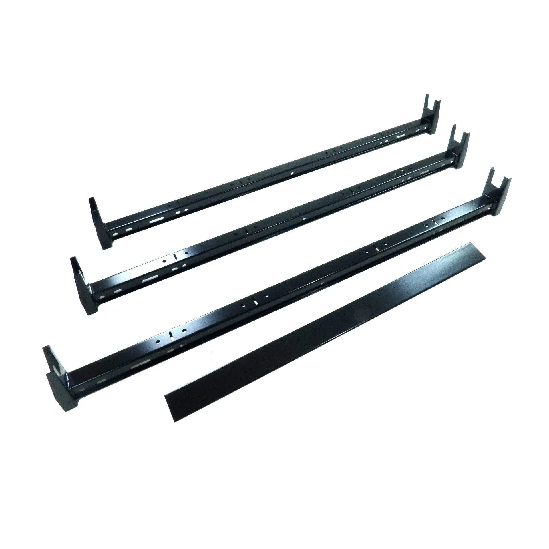 Black Cross Bars for Ford Transit Custom 2013-2018 Van Roof Ladder Rack