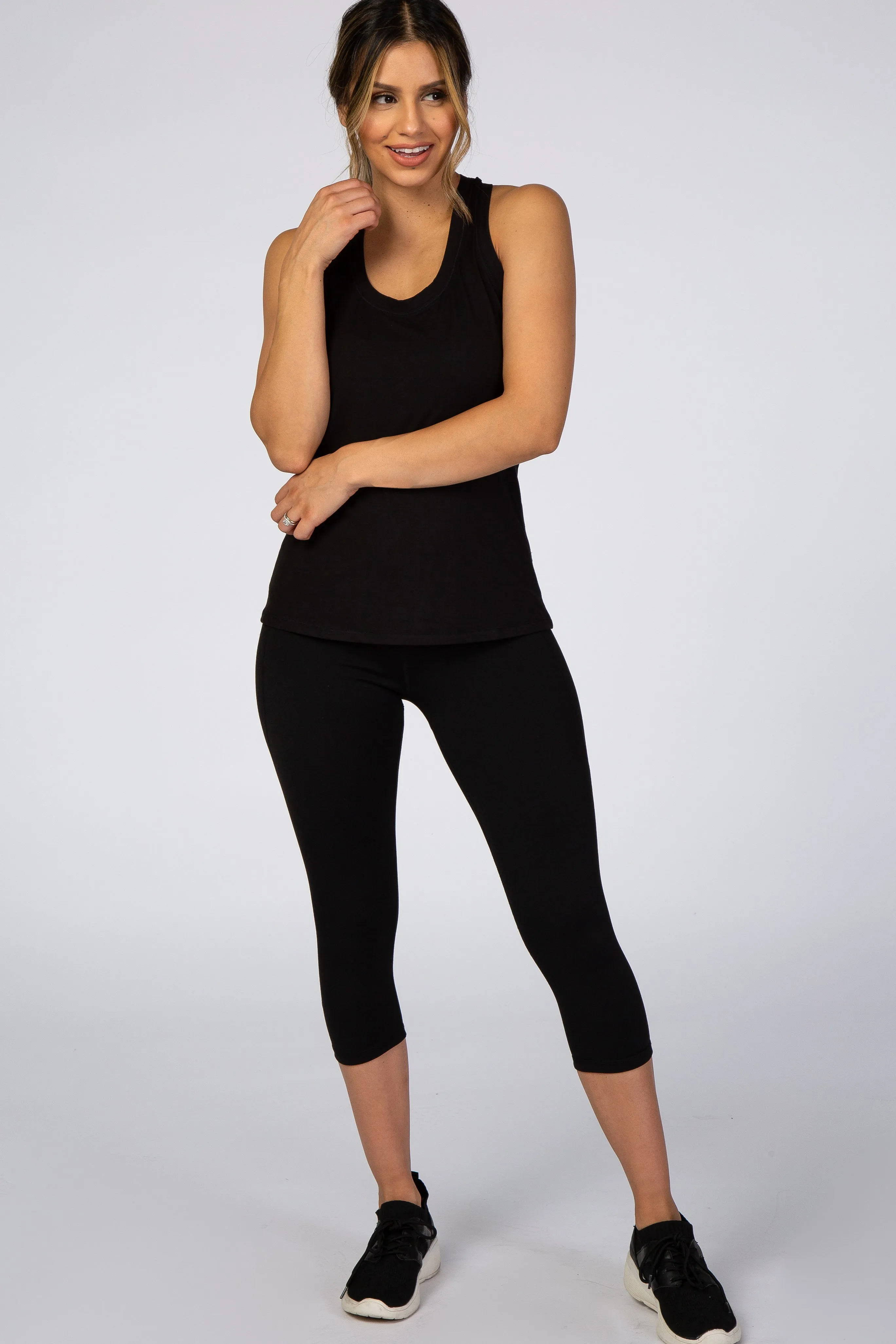 Black Active Racerback Tank