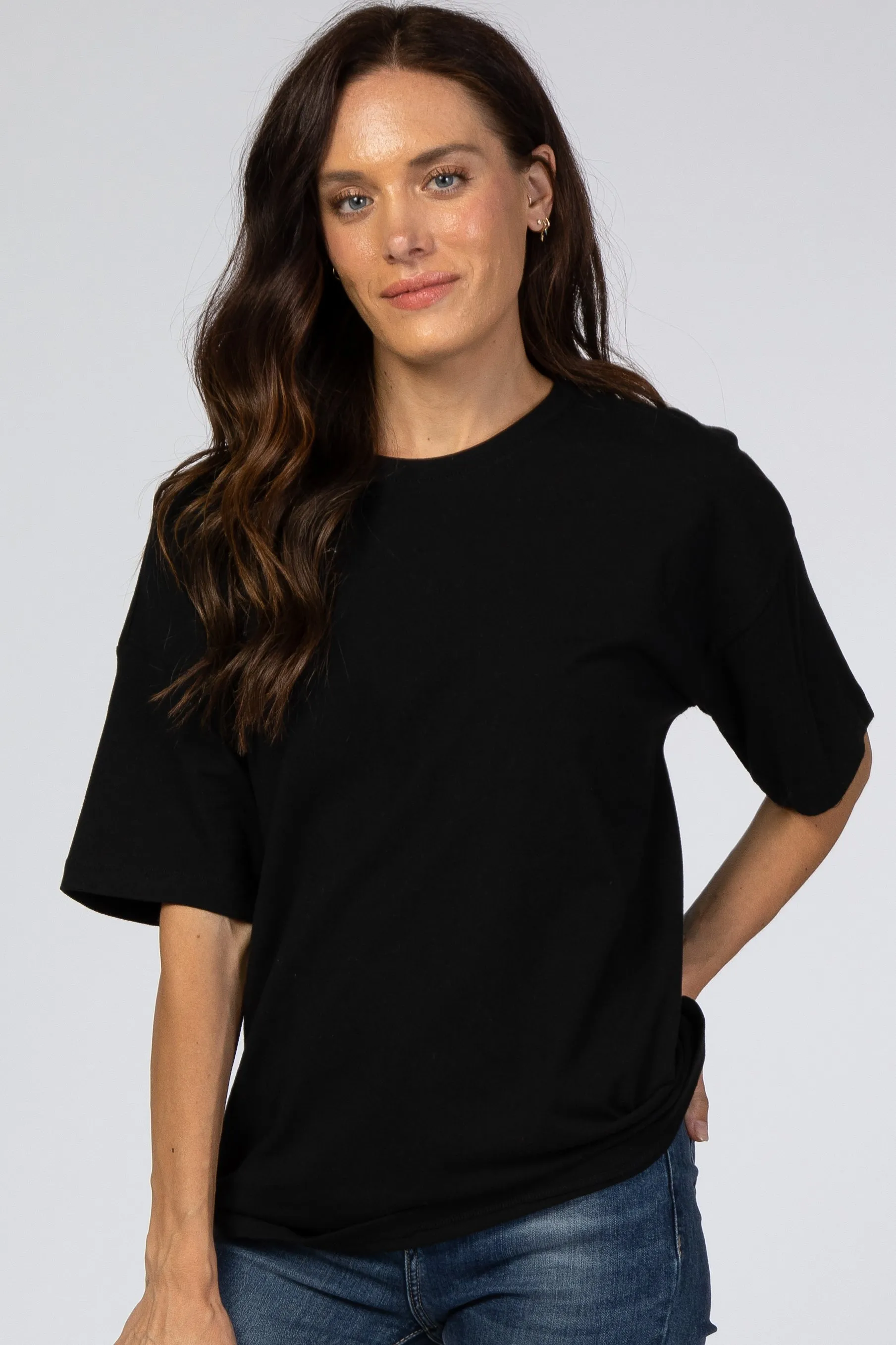 Basic Short Sleeve Tee in Black