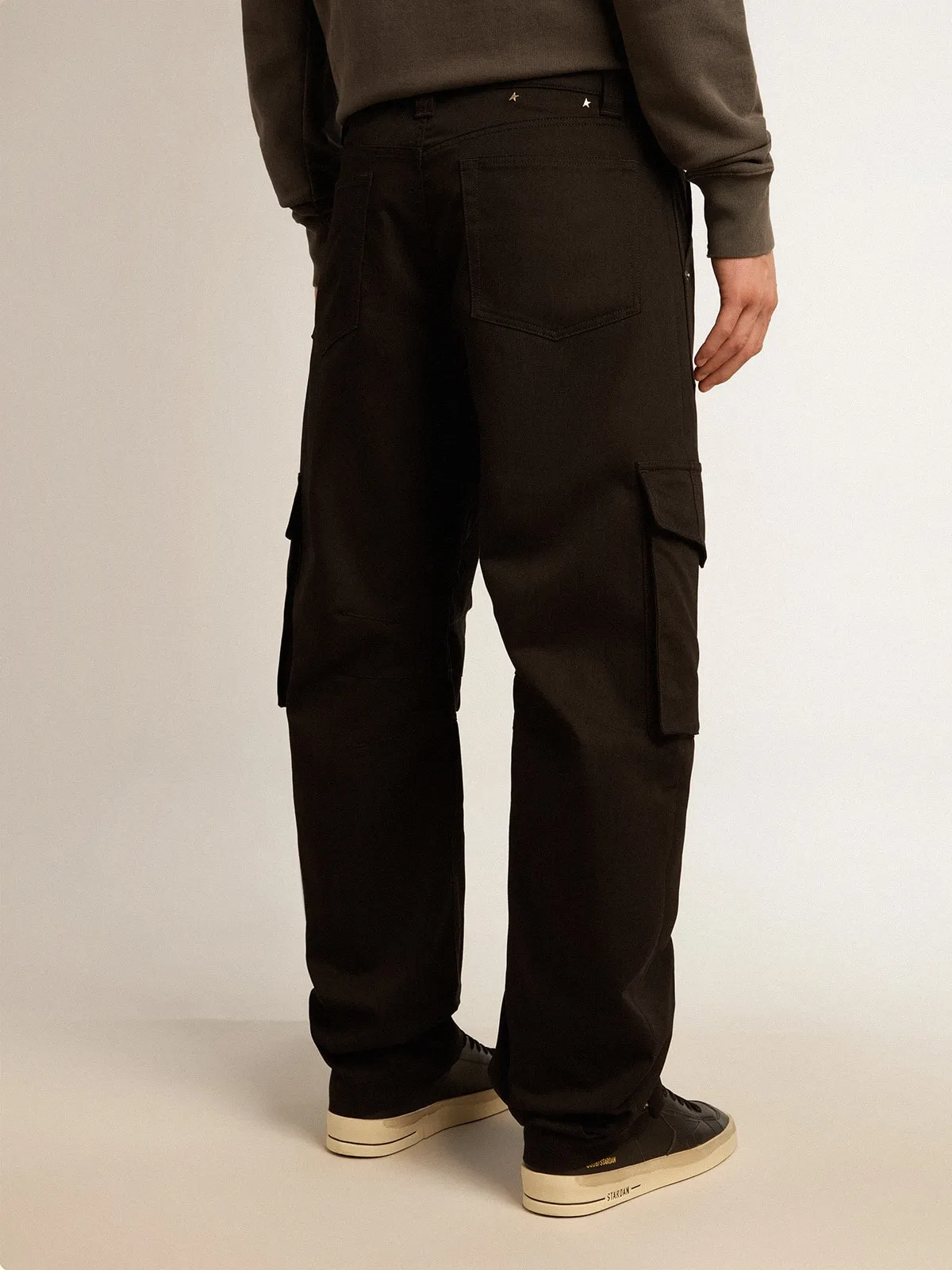 Black Cargo Trousers