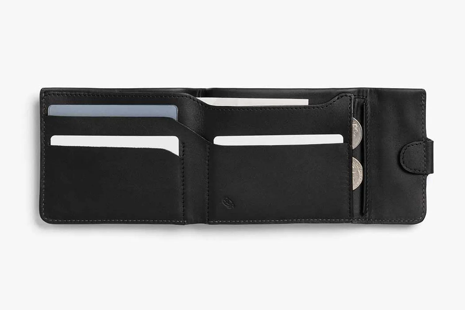 Coin Fold Black Wallet