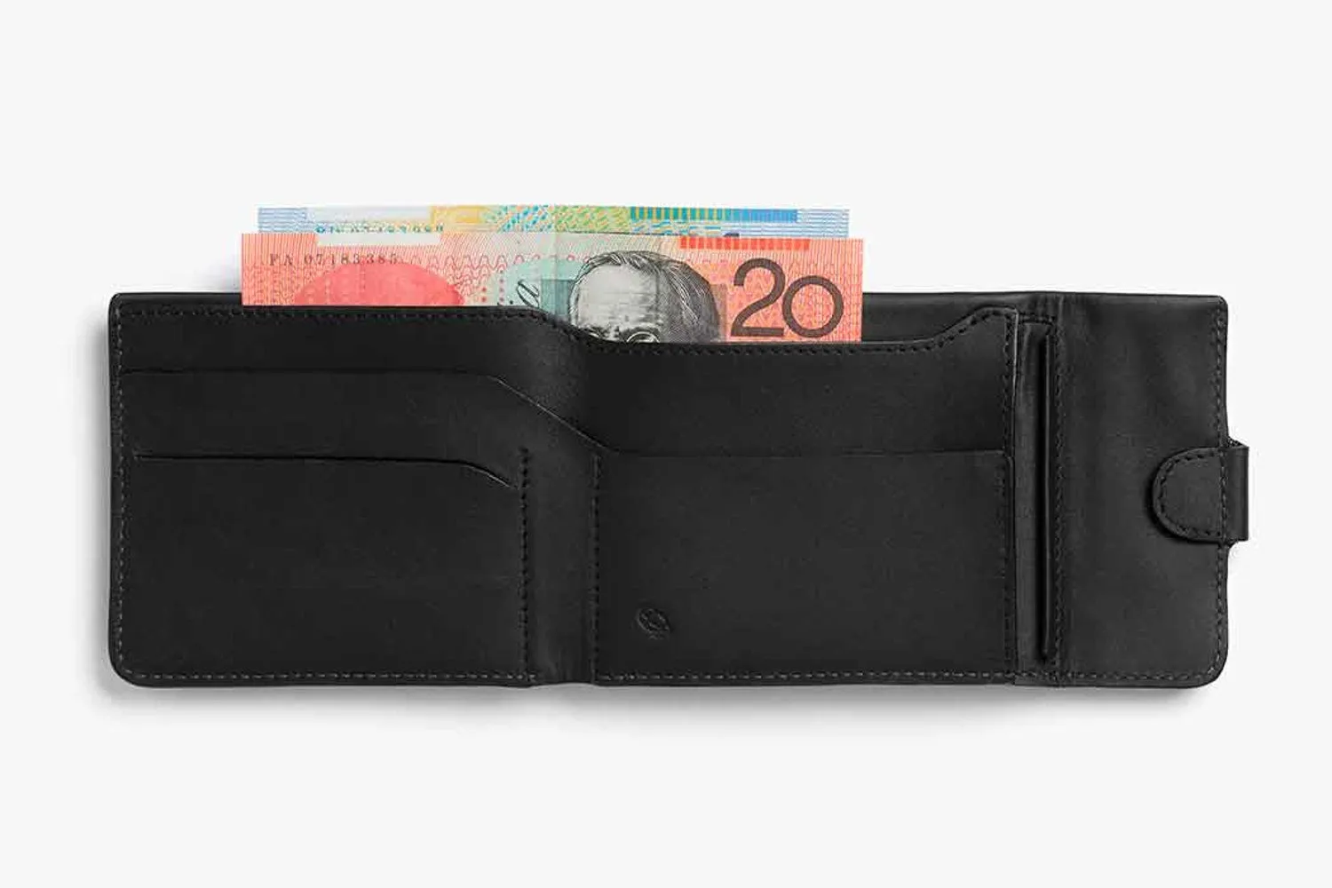 Coin Fold Black Wallet