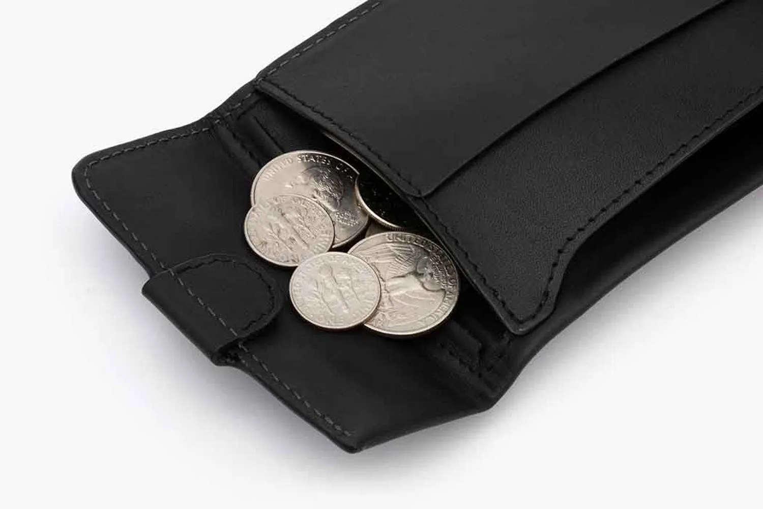 Coin Fold Black Wallet