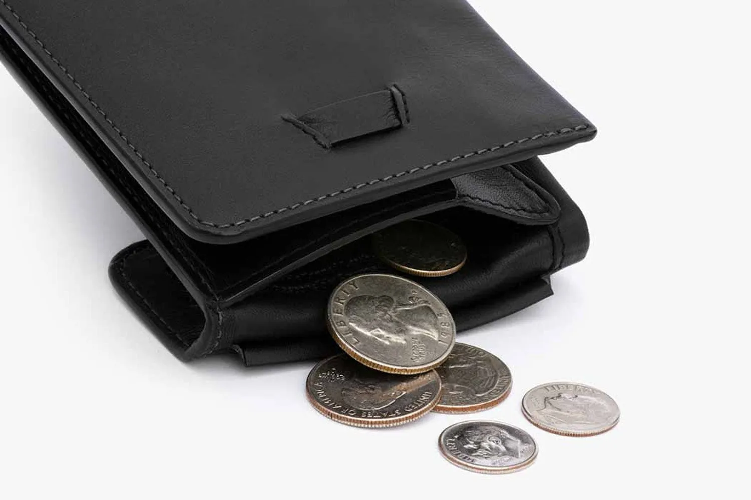 Coin Fold Black Wallet