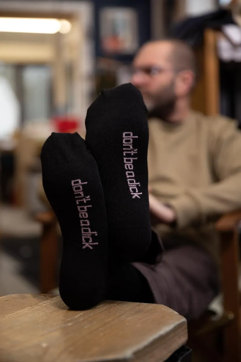 Black Merino Dick Socks