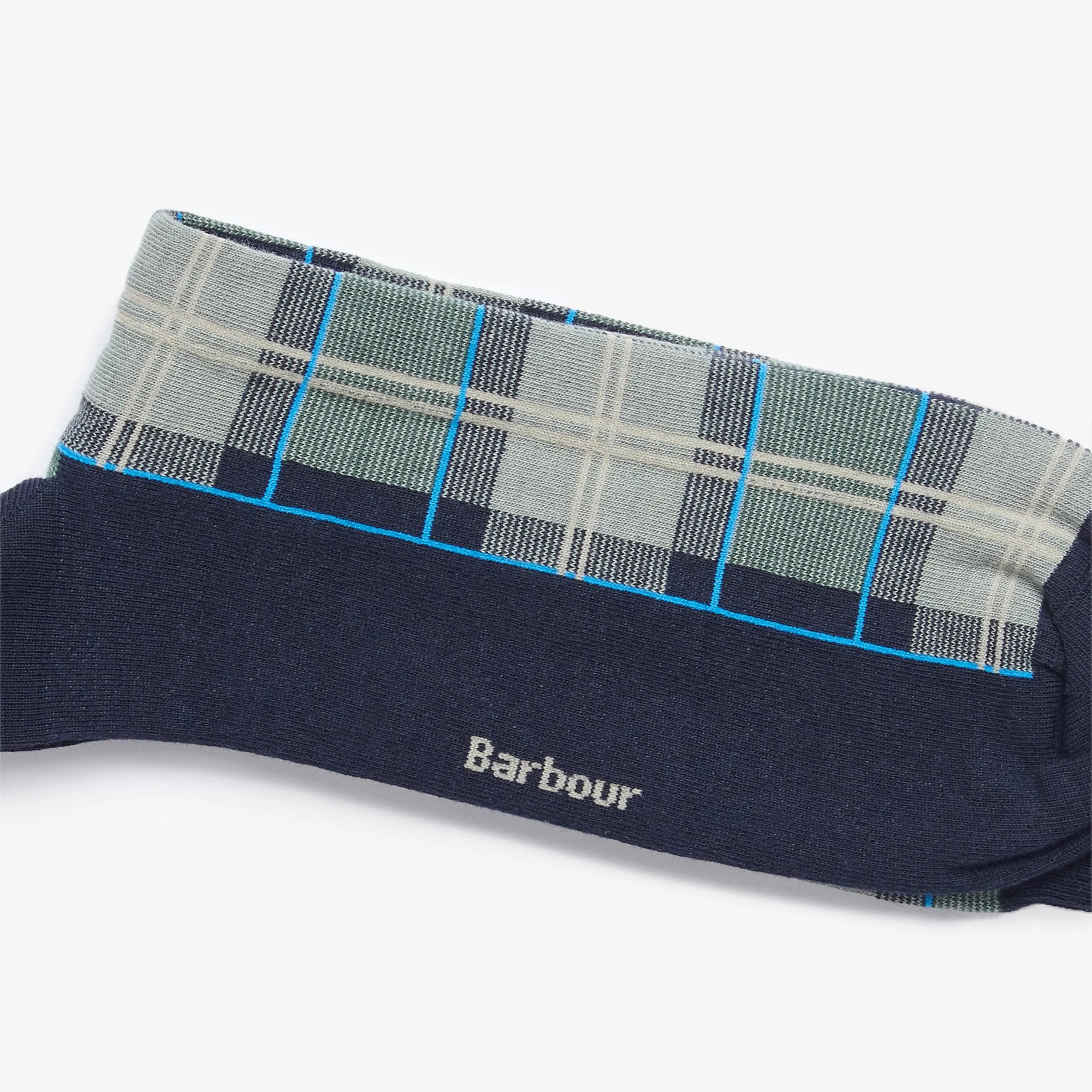 Men's Blue Blyth Kielder Socks by Barbour