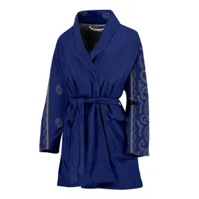 Blue and Gray Bandana Bathrobe