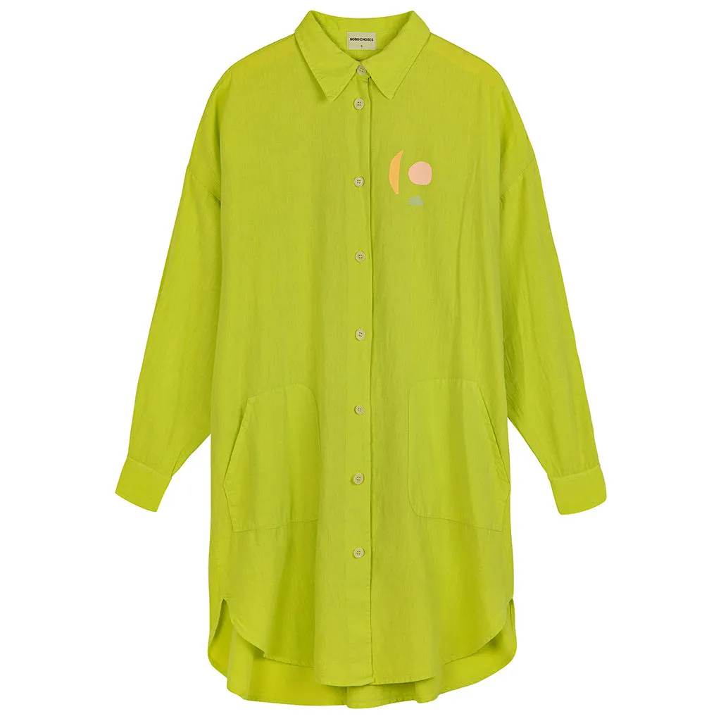 Bobo Choses Woman Light Green Shirt Dress