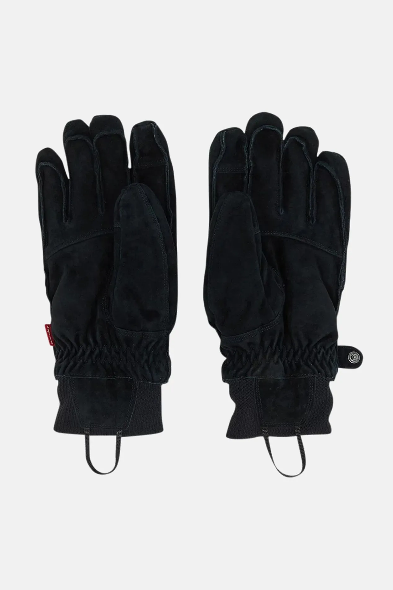 Bontoni Blue Cashmere Lined Suede Gloves