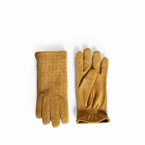 Bottega Veneta Intrecciato Suede Gloves