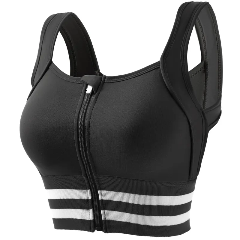 Breathable Front Zip Yoga Bralette