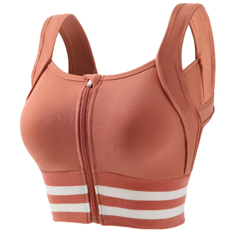 Breathable Front Zip Yoga Bralette