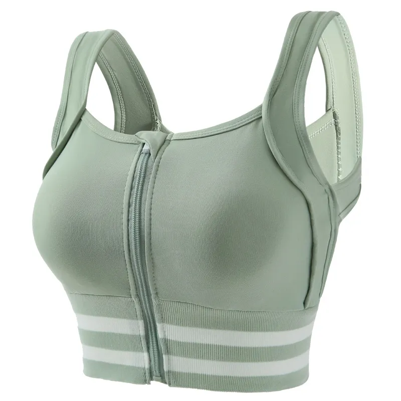 Breathable Front Zip Yoga Bralette