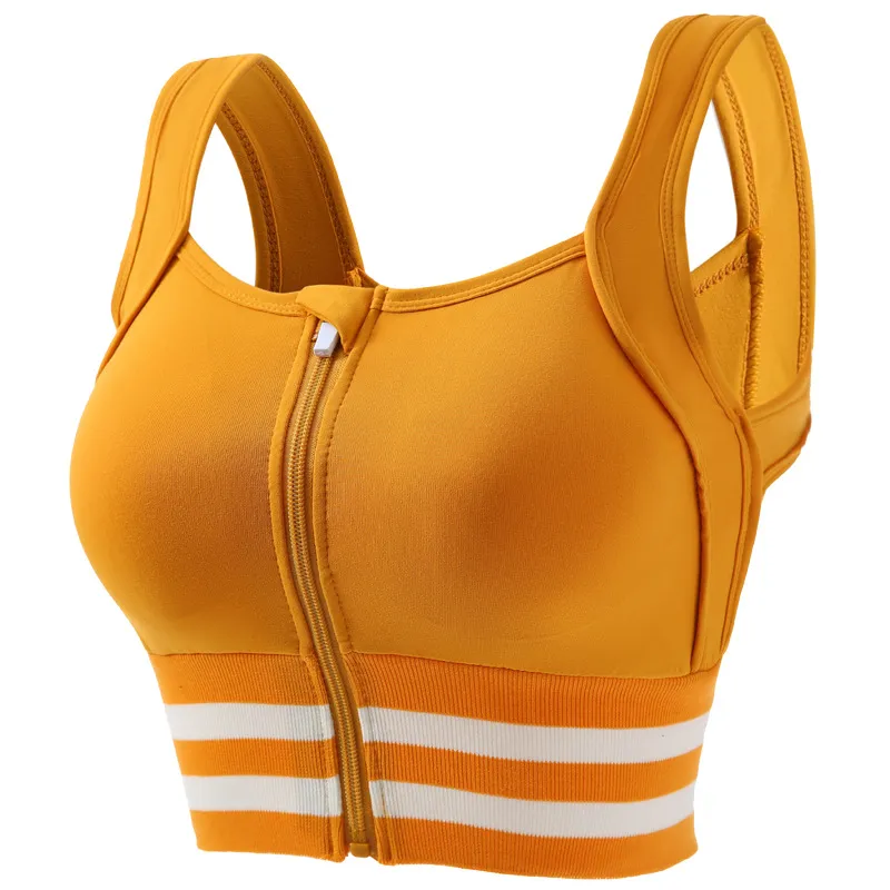 Breathable Front Zip Yoga Bralette