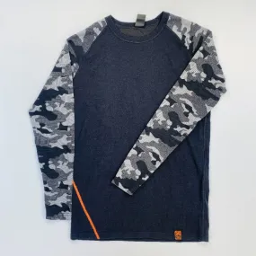 Bula Uomo Nero Merino Wool Camo Crew Second Skin