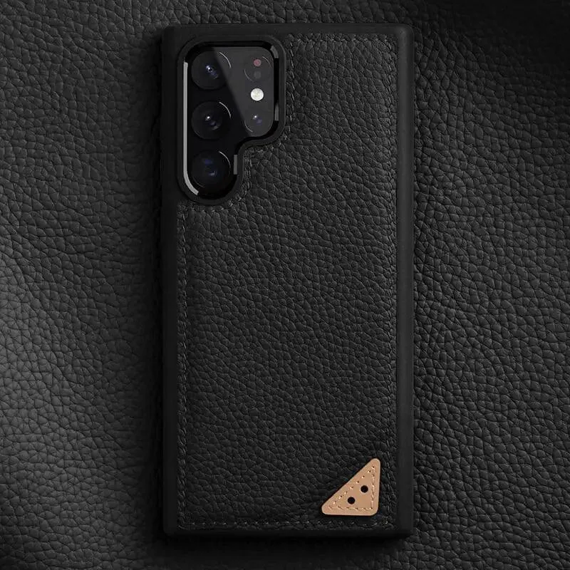 Stylish Leather Phone Case for Galaxy S22 Ultra Plus