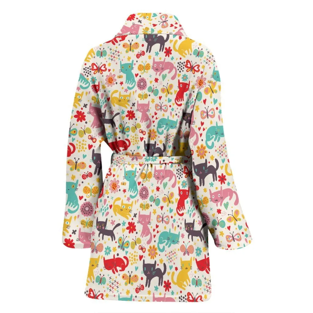 Women's Butterfly Cat Bathrobe