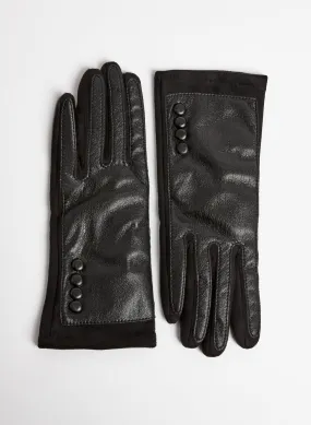 Button Detail Gloves