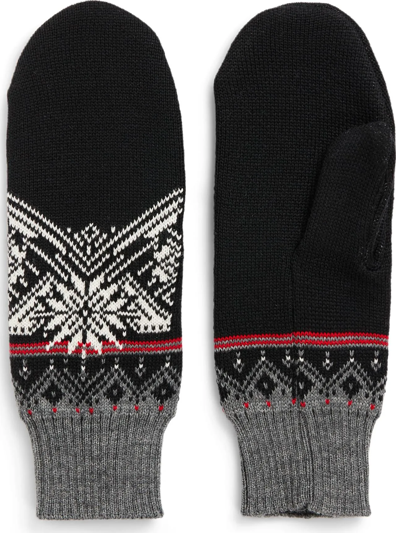 Buy Black Smoke Off-White Mittens in Merino Wool from Dale of Norway