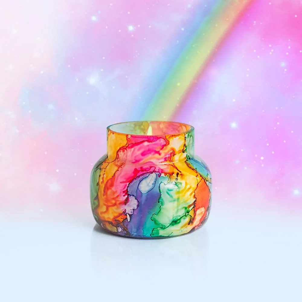 Capri Blue Volcano Petite Jar Candle with Rainbow Watercolor