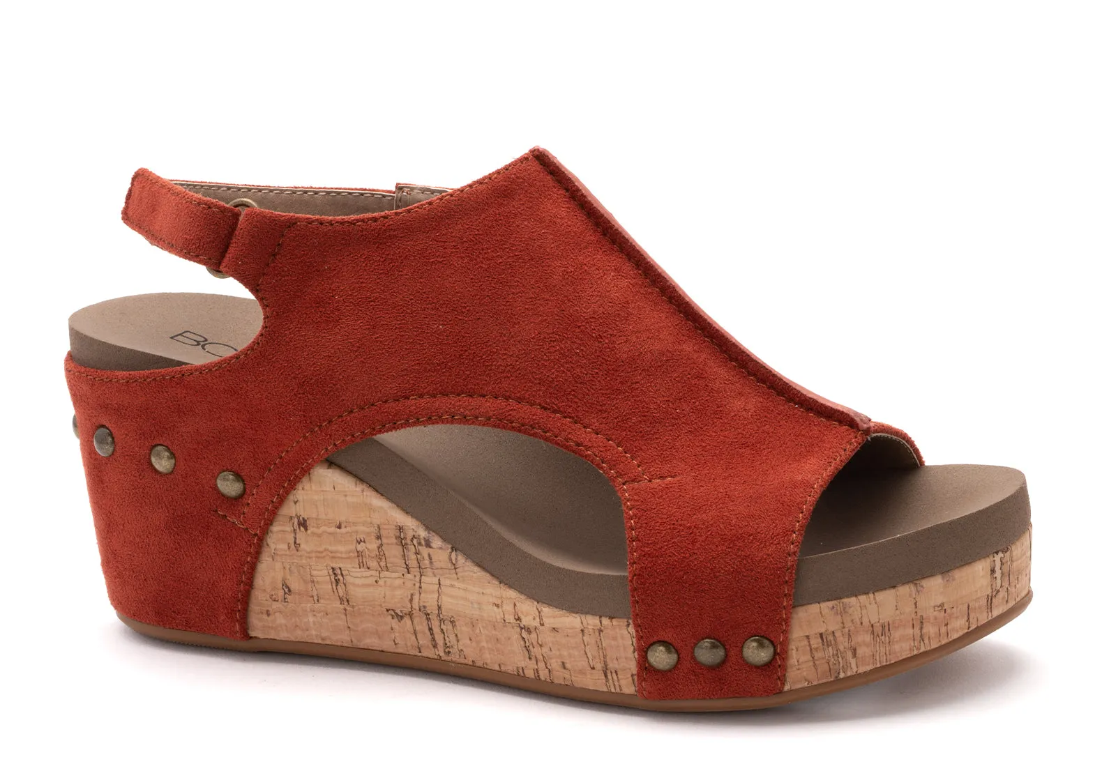 Corkys Carley Rust Suede Heel