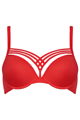 Dame de Paris Red Push up Bra