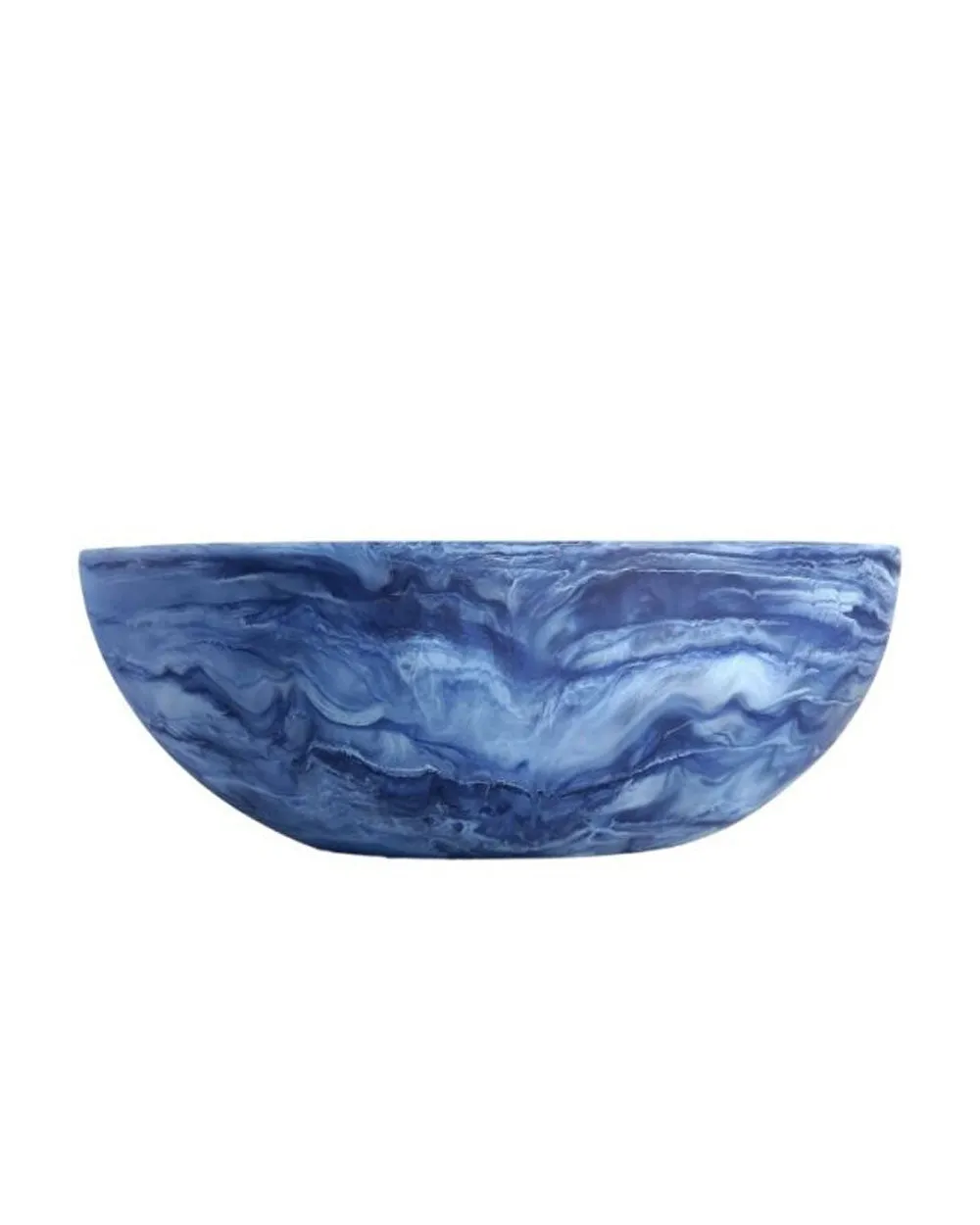 Denim Swirl Wave Bowl