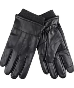 Knit Cuffs Leather Gloves for Men by Dockers