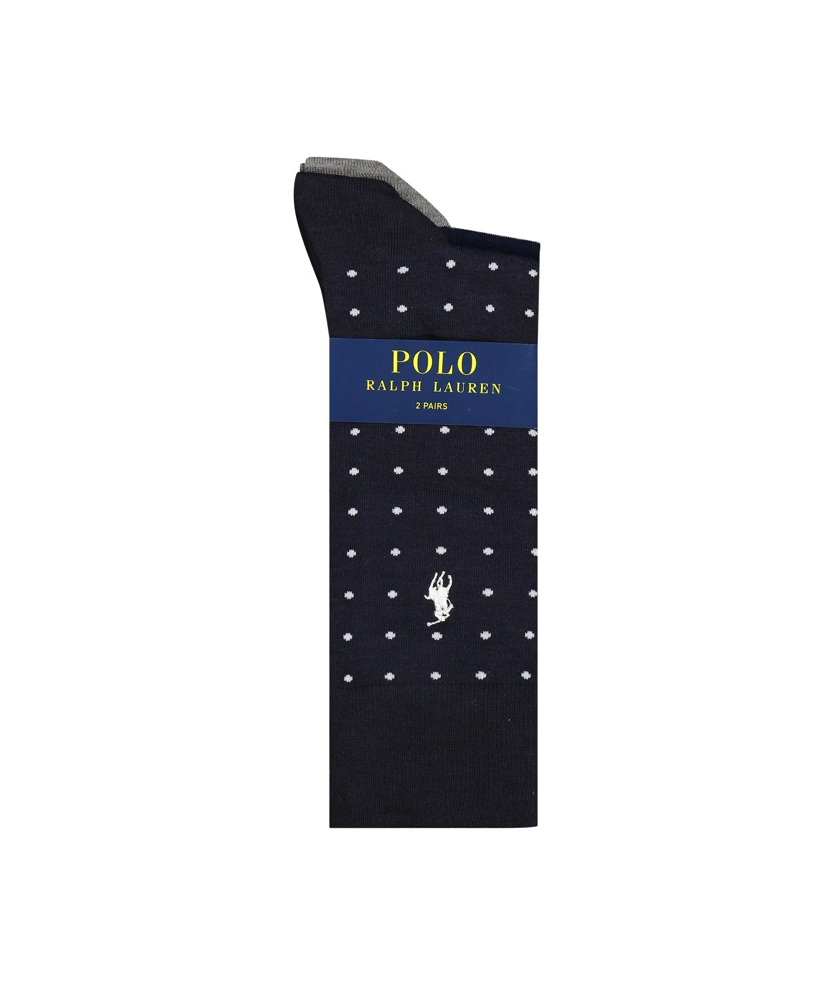 Navy Dot Stripe Socks Two-Pack