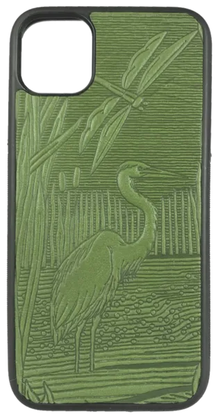 Dragonfly Pond Leather iPhone Case